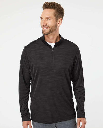 [NEW] Adidas Lightweight Mélange Quarter-Zip Pullover