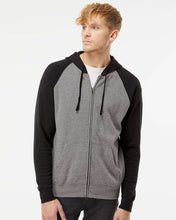[NEW] Independent Trading Co. Unisex Special Blend Raglan Full-Zip Hooded Sweatshirt
