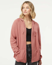 [NEW] Independent Trading Co. Women's California Wave Wash Full-Zip Hooded Sweatshirt