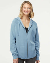 [NEW] Independent Trading Co. Women's California Wave Wash Full-Zip Hooded Sweatshirt