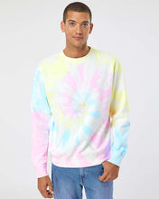 [NEW] Independent Trading Co. Unisex Midweight Tie-Dyed Crewneck Sweatshirt
