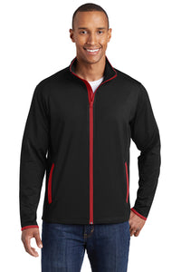Sport-Tek® Mens Stretch Contrast Full-Zip Jacket