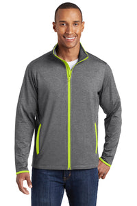 Sport-Tek® Mens Stretch Contrast Full-Zip Jacket